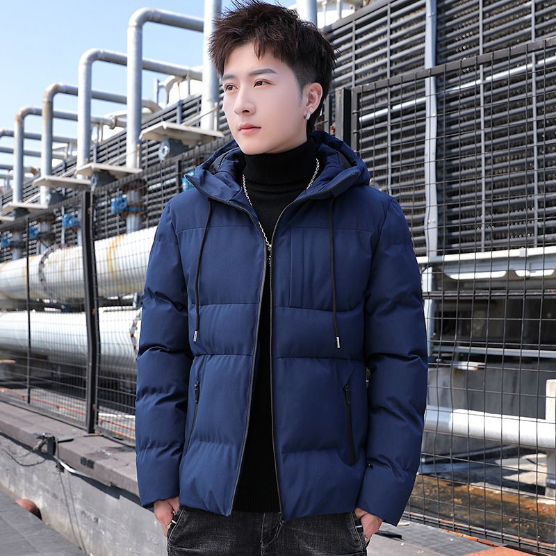 Men's Thickened Trendy Ins Winter Coat 2024 New Style Yurong Cotton Short Puffer Jacket_voghion.com