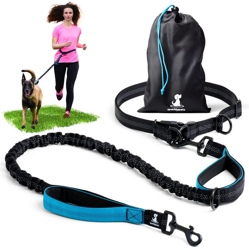 Pet Outdoor Running Reflective Double Telescopic Dog Chain Leash Pet Supplies_voghion.com