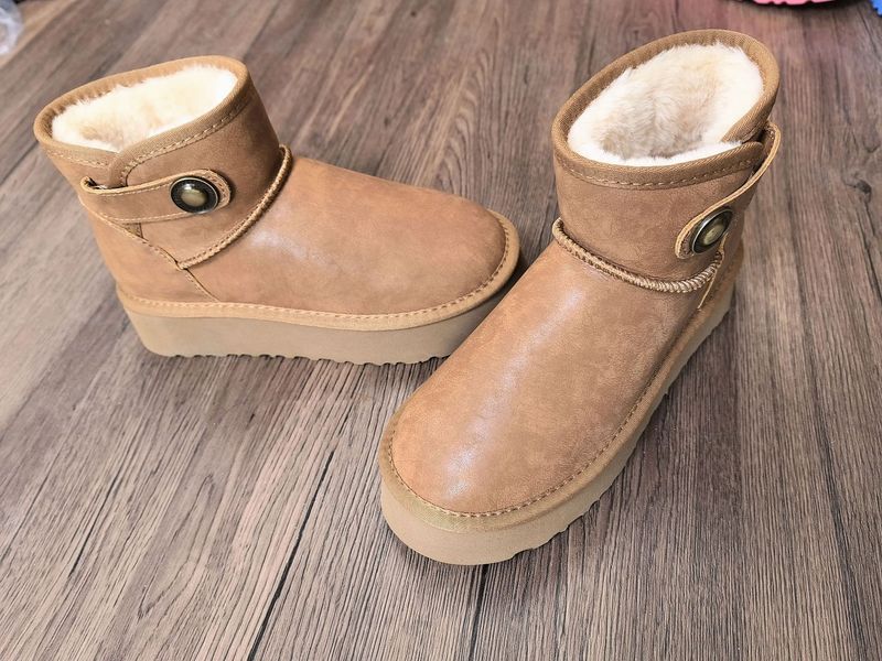 Women Classical Ultra Mini Platform Boots Designer Snow Boot Tazz Slippers Tasman Fur Slides Suede Wool Slip-on Winter Warm Shoes Luxury Ankle Booties_voghion.com