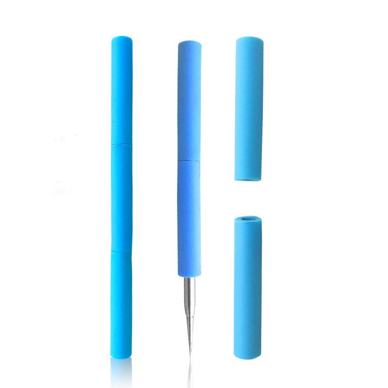 Dubbele kop roestvrij acne mee-eter puistje extractor remover acne naald_voghion.com