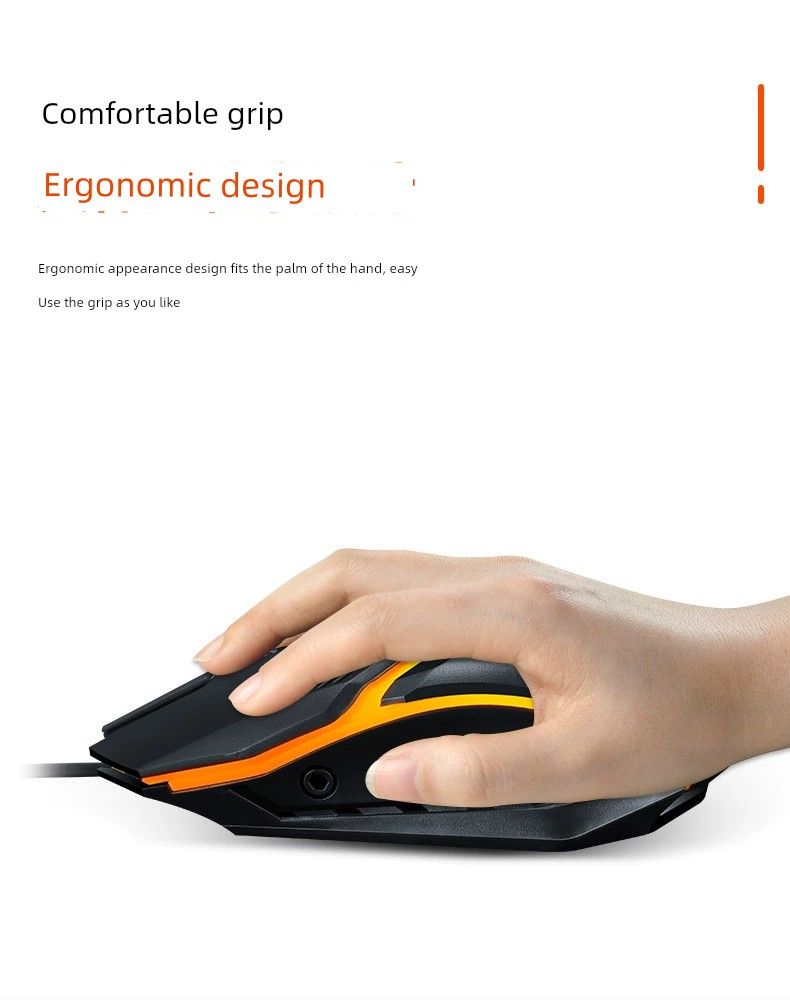USB Desktop Computer Haushalt Tragbare Leucht Maus_voghion.com