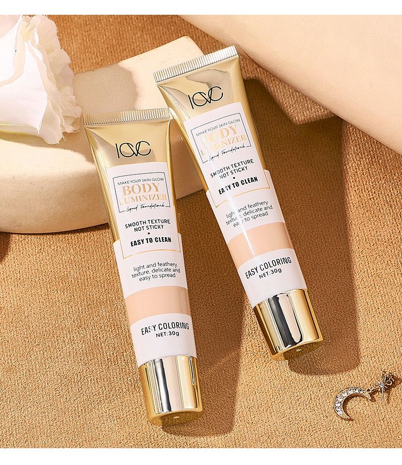 Yüz Fondöteni ICVC High Gloss Fondöten, Nemli, Hafif, Suya Dayanıklı, Yağ Kontrolü, Kapatıcı_voghion.com