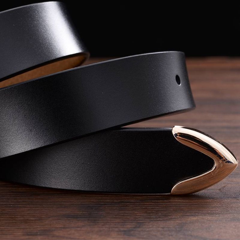 HOT Available In Plus Size Women Leather Belt Brand Ladies Length: 95-120cm Belts For Female Width:2.8cm_voghion.com