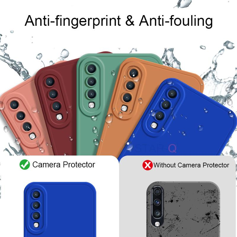 A50S A30S A70S Matte weiche Silikonhülle für Samsung Galaxy A50 A70 A30 2019 Kameraschutz Original Rückseite A 30 50 70_voghion.com
