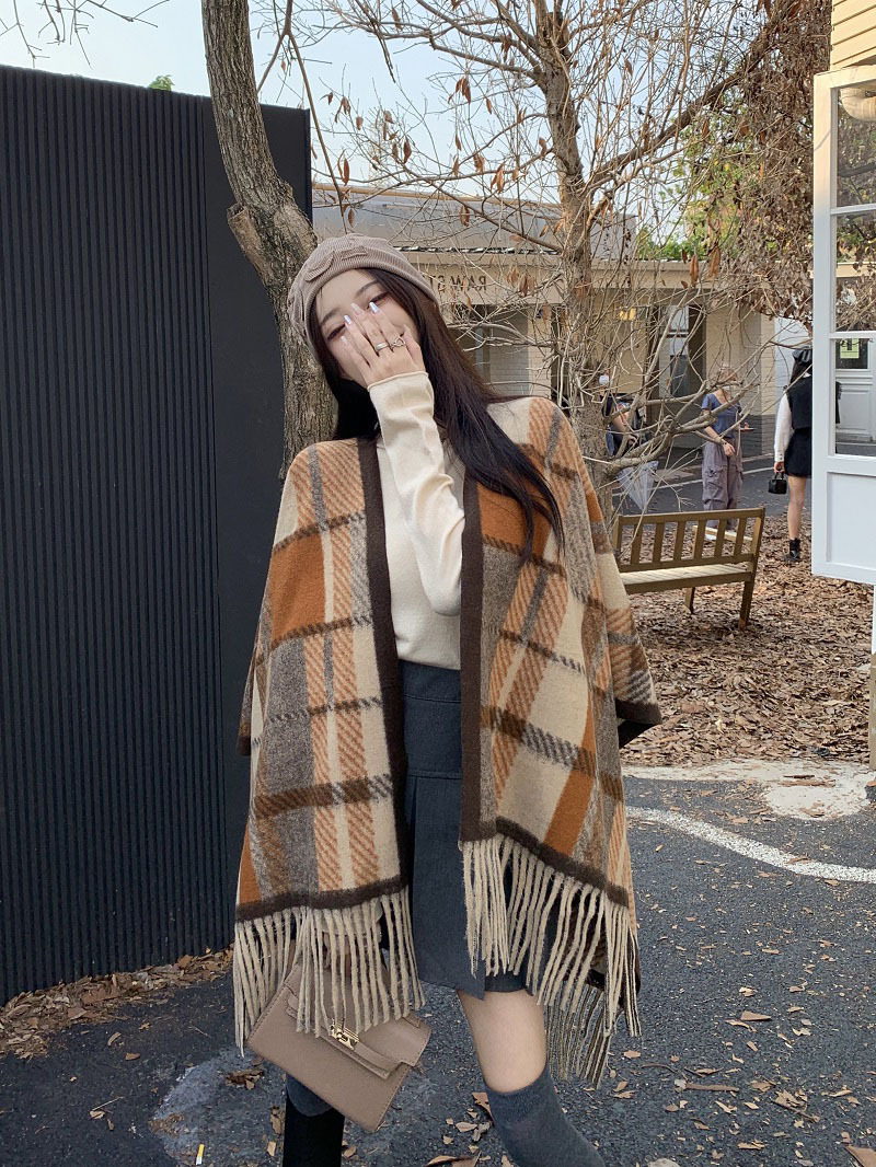 The new big designers light luxury trend of women's cashmere embroidery autumn and winter versatile scarf warm large scarf_voghion.com