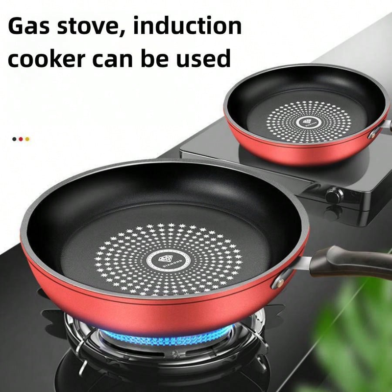 24cm Cast Iron Non Stick Frying Pan, Easy Clean Reduced Smoke Skillet, No Burn Food Release, Heavy Gauge Base Fast Even Heat, Gas And Induction Hob_voghion.com