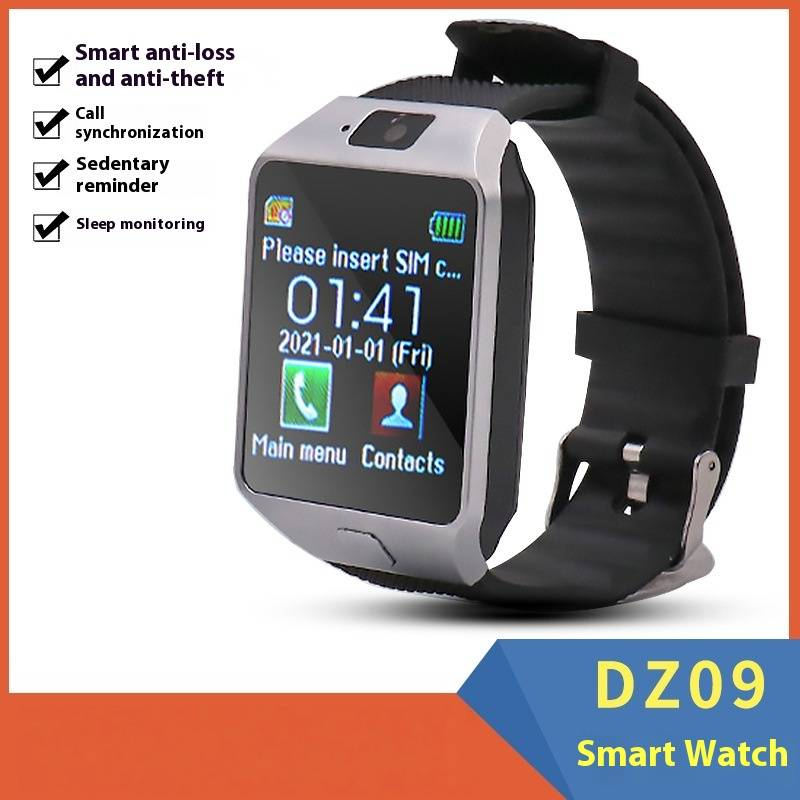 Orologio intelligente DZ09 con contapassi, funzione di chiamata e monitoraggio della salute - Funzione anti-smarrimento per bambini e adulti_voghion.com