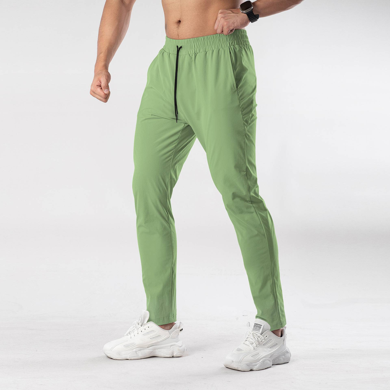 Pantalon de sport léger et respirant à séchage rapide pour homme, avec cordon de serrage à la taille, pour le basket-ball, la course, la gym, l'entraînement, tenue décontractée._voghion.com