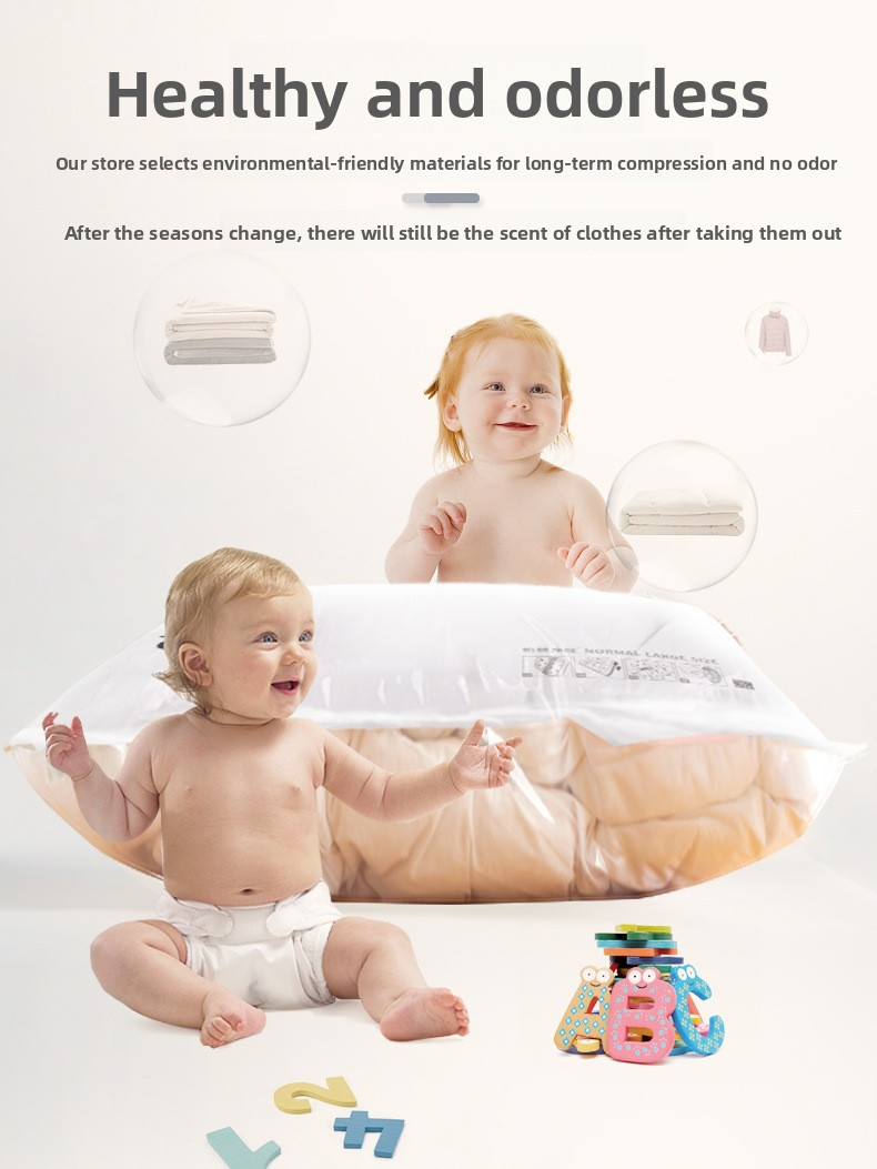 Premium vacuüm opbergzakken – ruimtebesparende compressiezakken voor dekens, kleding en reizen (PET+PE materiaal handgerolde compressie, luchtdichte sluiting)_voghion.com