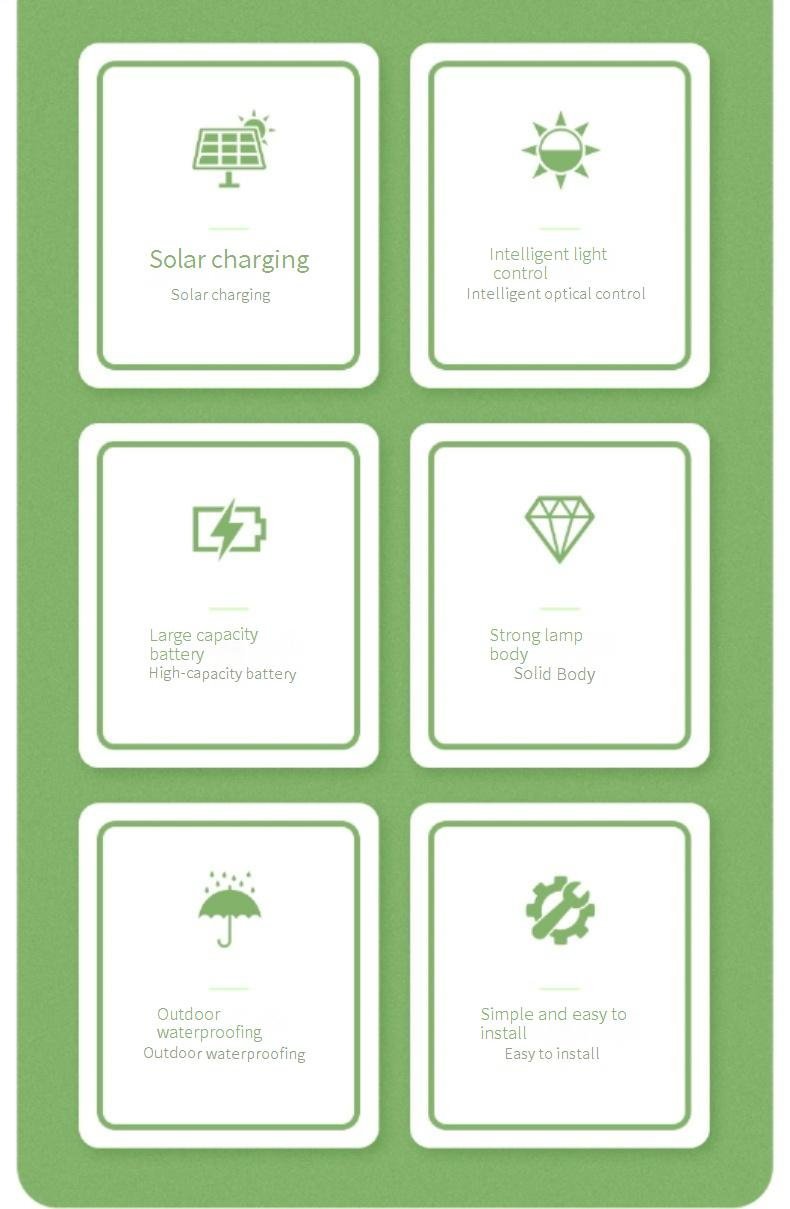 Luzes de jardim externas movidas a energia solar, iluminação LED à prova d'água para pátios, quintais, caminhos, luzes decorativas de solo com 6 LEDs_voghion.com