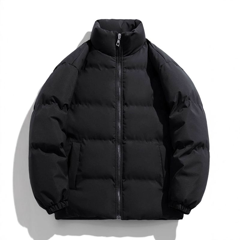 Giacca casual invernale da uomo - Cappotto imbottito caldo e leggero con collo alto, vestibilità comoda, imbottitura in poliestere, vari colori e taglie_voghion.com