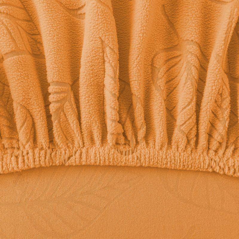 Coprisedia da gaming elastico – Design a foglia jacquard, tessuto in poliestere, vestibilità universale per sedie da ufficio/PC (traspirante, antiscivolo, estetica moderna)_voghion.com