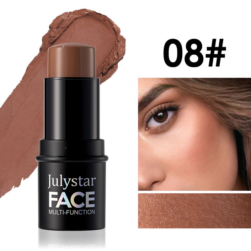 Julystar Multifunctionele Contour Stick - 3-in-1 Gezichtshighlighter, Bronzer & Blushcrème voor 3D-sculpting en natuurlijke gloed_voghion.com