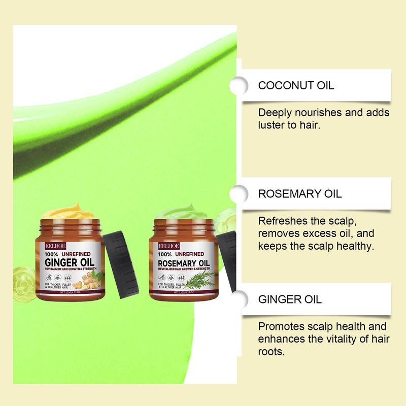 EELHOE Ginger Rosemary Conditioner, naprawa suchości, nawilżanie włosów, zmiękczanie włosów, poprawa puszenia się_voghion.com