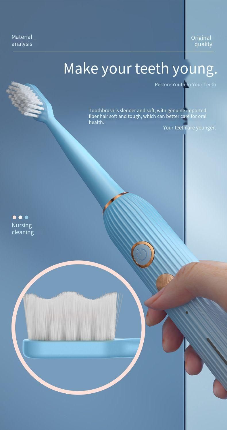 New Electric Toothbrush 5-Speed Smart Rechargeable DuPont Bristles Fully Automatic Student Gift Adult Version_voghion.com
