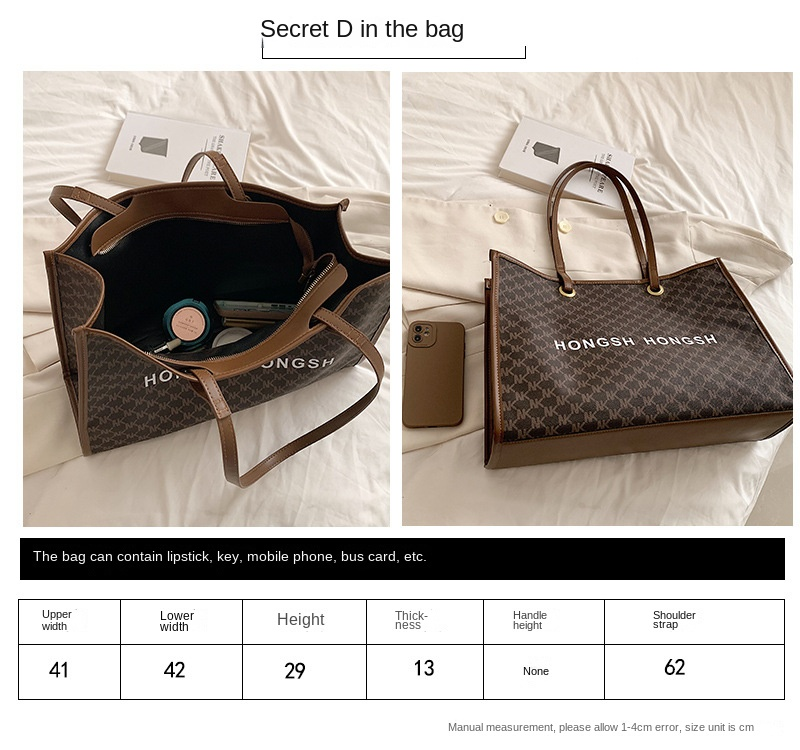 Borsa a tracolla all-in-one retrò da pendolare di moda da donna di nuova moda di grande capacità 2023. Borsa tote per classe universitaria_voghion.com