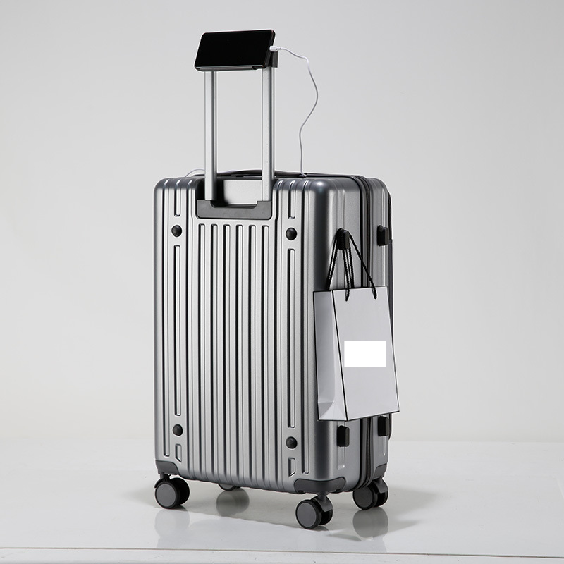 Valigia da viaggio Business Abs Business Front Open Bagaglio da imbarco Valigia trolley leggera_voghion.com