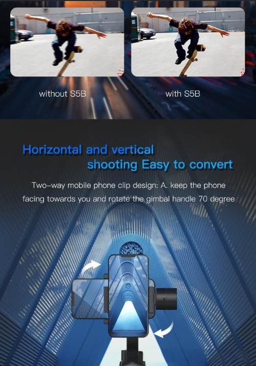 Kamera- og fotogimbalstabilisator for telefonvideoopptak live_voghion.com