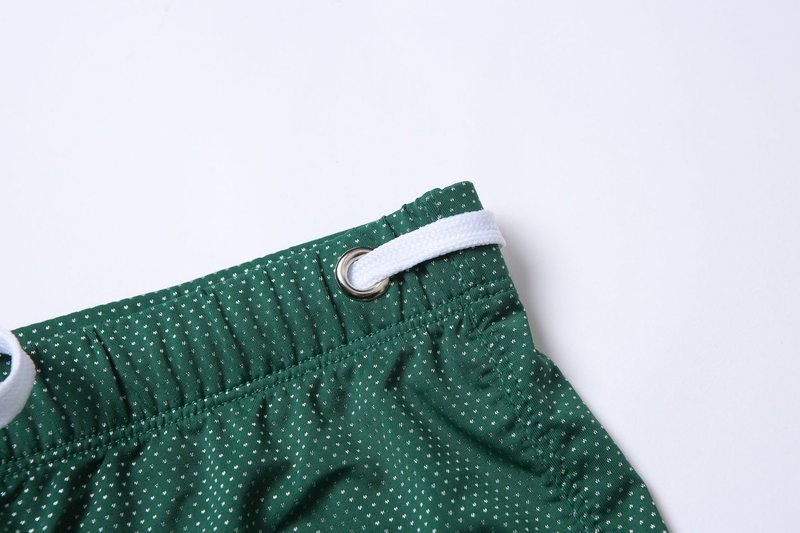 Men's Flat-angle Swimming Trunks, Low-waist Nylon Beach Trunks, Hot Spring Swimming Trunks, Lace-up, Summer_voghion.com