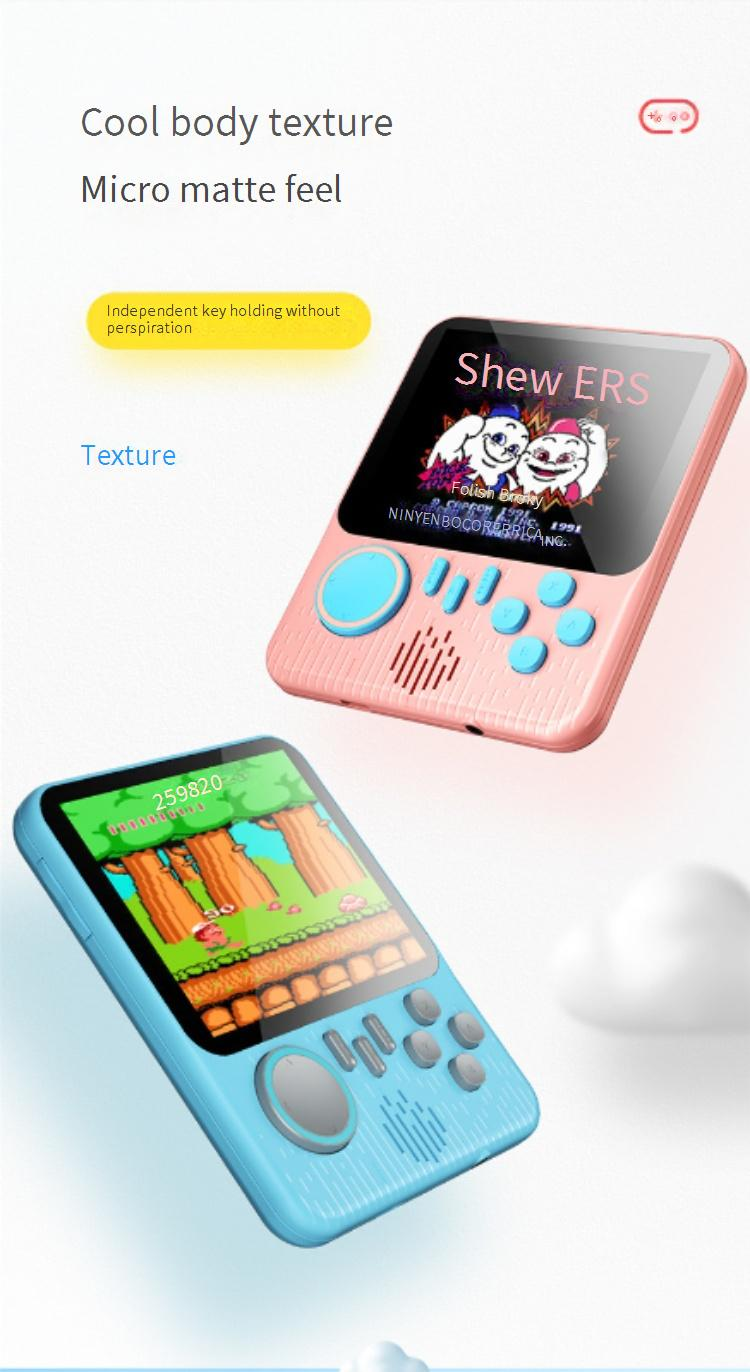 Consoles de jeux vidéo Tmall Creative Souvenir Boîte de jeu portable Macaron Console de jeu portable pour enfants G7_voghion.com