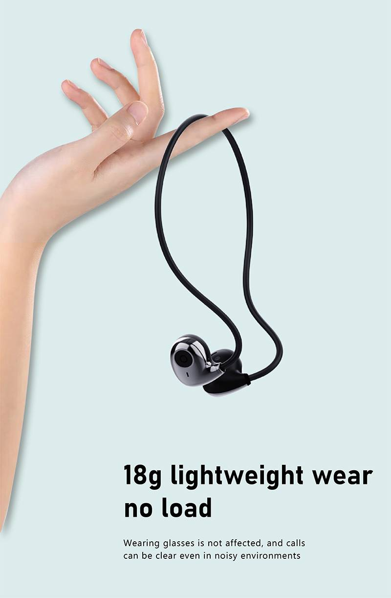 HI72 Non In Ear Open Dual Ear Bluetooth Earphones With Hanging Ears And Air Conduction, Ultra Lightweight For Sports And Running_voghion.com