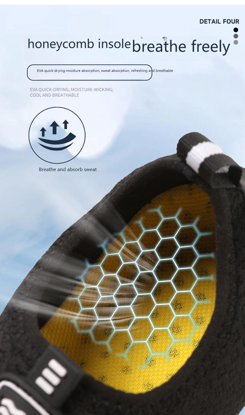 Scarpe da acqua leggere a piedi nudi per nuoto, spiaggia, yoga, pilates, danza e fitness - Calzini da acqua traspiranti ad asciugatura rapida con suola in gomma antiscivolo_voghion.com