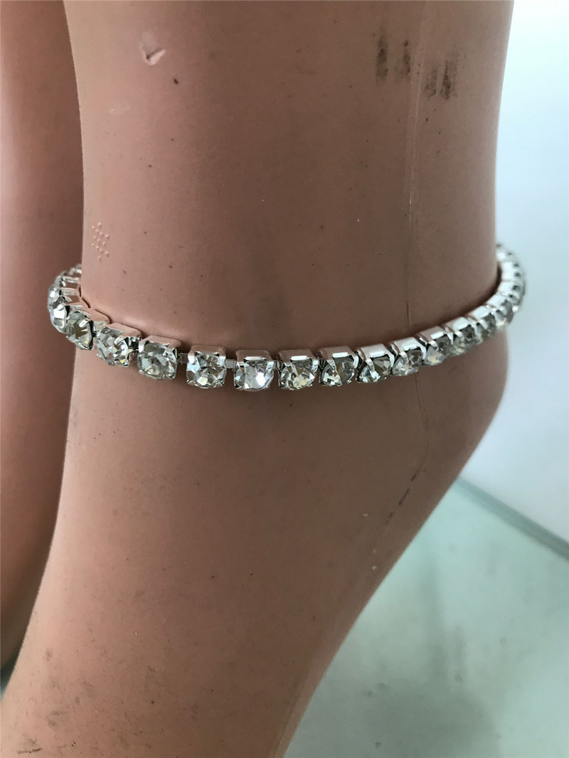 Bright drill flash drill set drill full drill drill single row drill 4.5mm large drill anklet_voghion.com