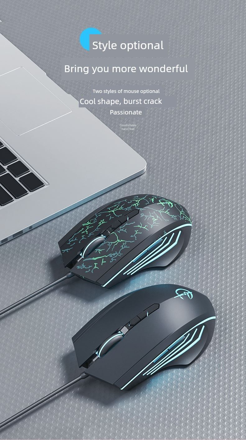 Applicable To Days Selection 5 Notebook Wired Mouse 4 E-Sports 3 Game 2pro Computer Mute Three Charging Office_voghion.com