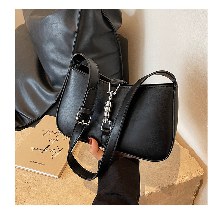 Cross-border French Niche Ladies Bag 2023 New High-end Armpit Bag Retro Texture one-shoulder Messenger bag_voghion.com