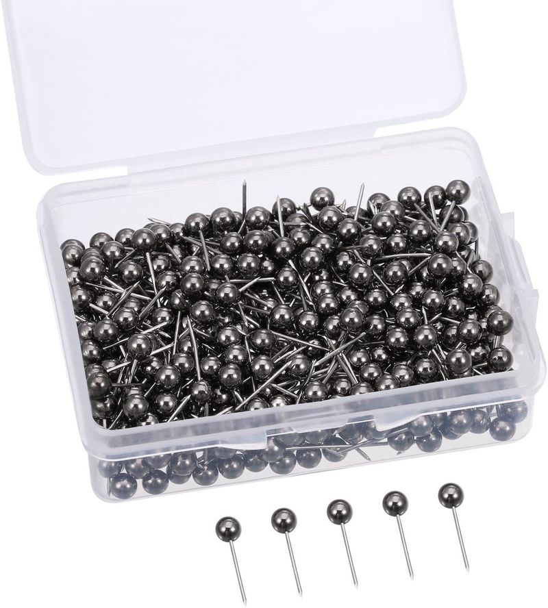 Factory direct office cork board fixed multi-color metal rose gold plastic pin ball ground pin_voghion.com