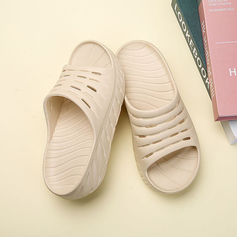 2023 Waterproonti-Skid Shock Absorption Pure Color Couple Slippers_voghion.com