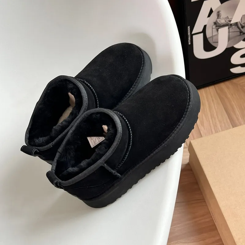 Designer Fluffy Snow Boots Mini Women Men Winter Australia Tasman Platform Ug Boot Fur Slipper Ankle Wool Shoes Sheepskin_voghion.com