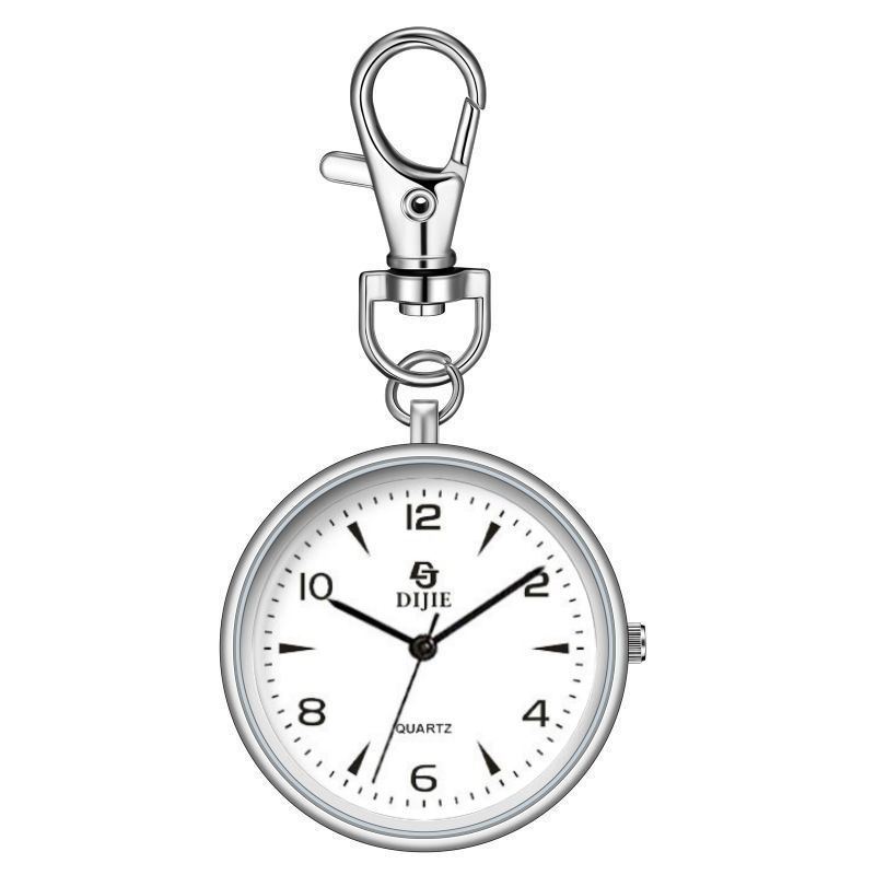 Watch Pendant Keychain hanging watch Nurse watch Clear small student pocket watch Large number quartz watch_voghion.com