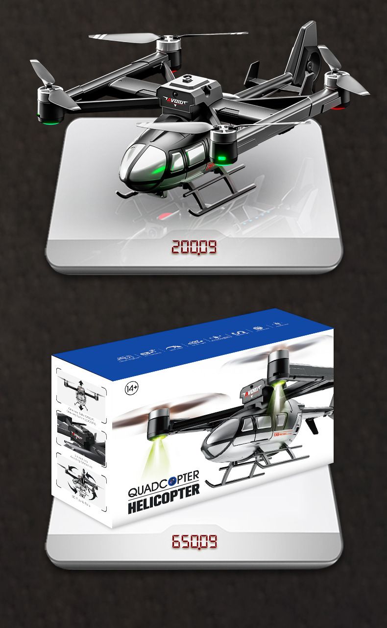 Brinquedos Inteligentes Exportação Novo Produto Simulação Modelo Helicóptero Sem Escova Transmissão Inteligente de Imagem Fotografia Aérea Aeronave Brinquedo Drone_voghion.com