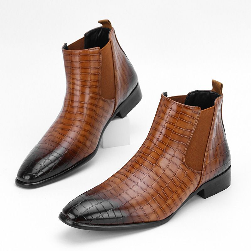 Herrenstiefel im britischen Stil, lässig, alles stilvolle Herrenstiefeletten_voghion.com