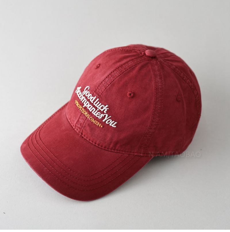 Nuovo berretto da baseball con ricamo retrò, lavato e consumato, cappello da sole casual e versatile per uomini e donne_voghion.com