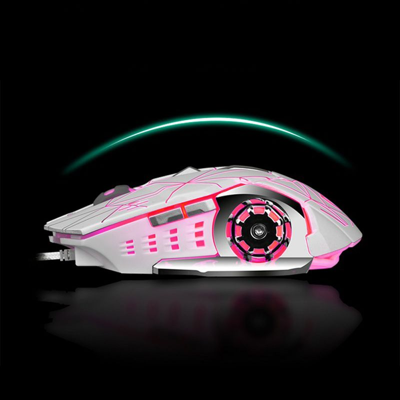 Farfi X3 Souris de jeu filaire universelle en métal RVB pour ordinateurs de bureau/portables_voghion.com