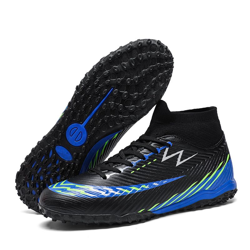 Herren High-Top mit langen und kurzen Spikes für Erwachsene, Kunstrasen, Studenten, Kinder, Jungen-Trainingsfußballschuhe_voghion.com