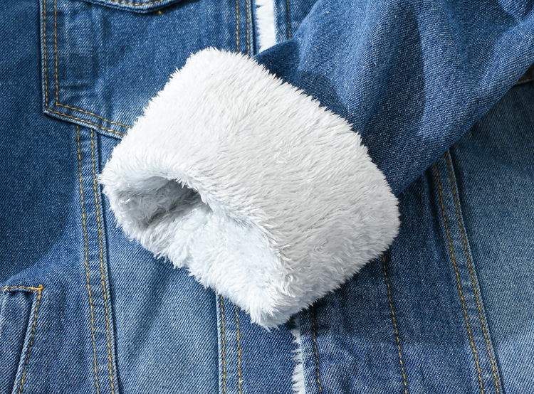 Chaqueta vaquera ligera y lavada para hombre, moderna, con forro polar, abrigo de invierno ajustado, ropa informal para jóvenes._voghion.com
