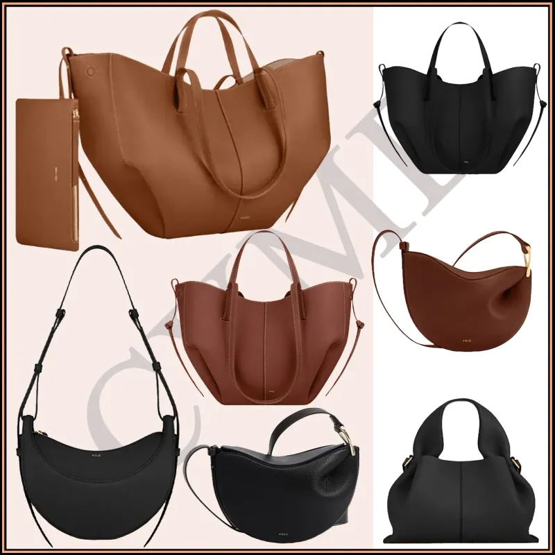 Borse a tracolla Cyme Bags Paris Half-Moon Hobo Designer Bag Borse da donna Numero Dix Pelle di vitello pieno fiore Tonca testurizzata Beri_voghion.com