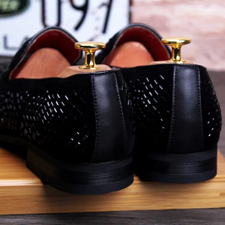 Movechain chegam mocassins de couro genuíno masculino sapatos casuais moda strass sapatos de condução homem apartamentos vestido sapatos de casamento_voghion.com
