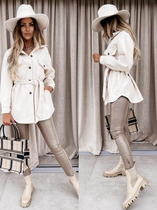 Women's fashion lace solid color woolen coat_voghion.com
