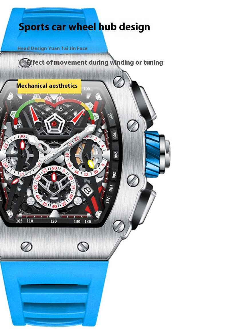 Live ONOLA/Orona Fashion Unique Design Multifunctional Fully Automatic Mechanical Men's Watch_voghion.com