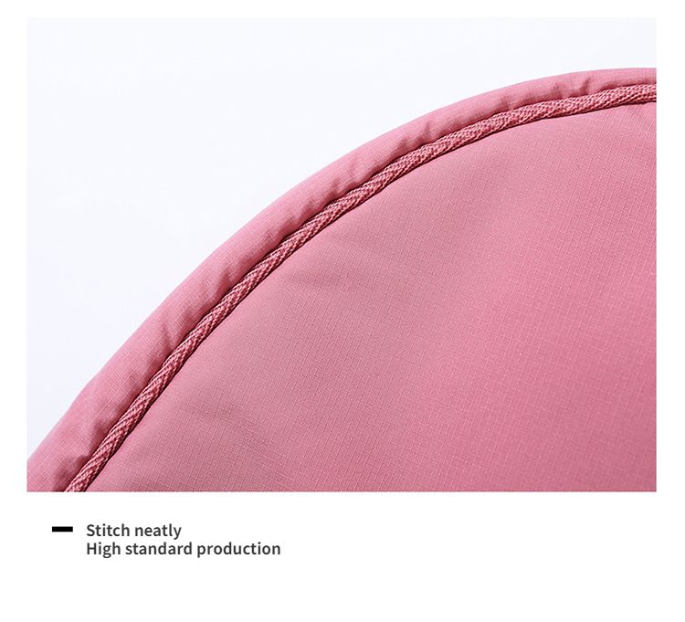 Borsa a tracolla portatile semplice da donna in nylon imbottito in tinta unita, borsa da viaggio_voghion.com