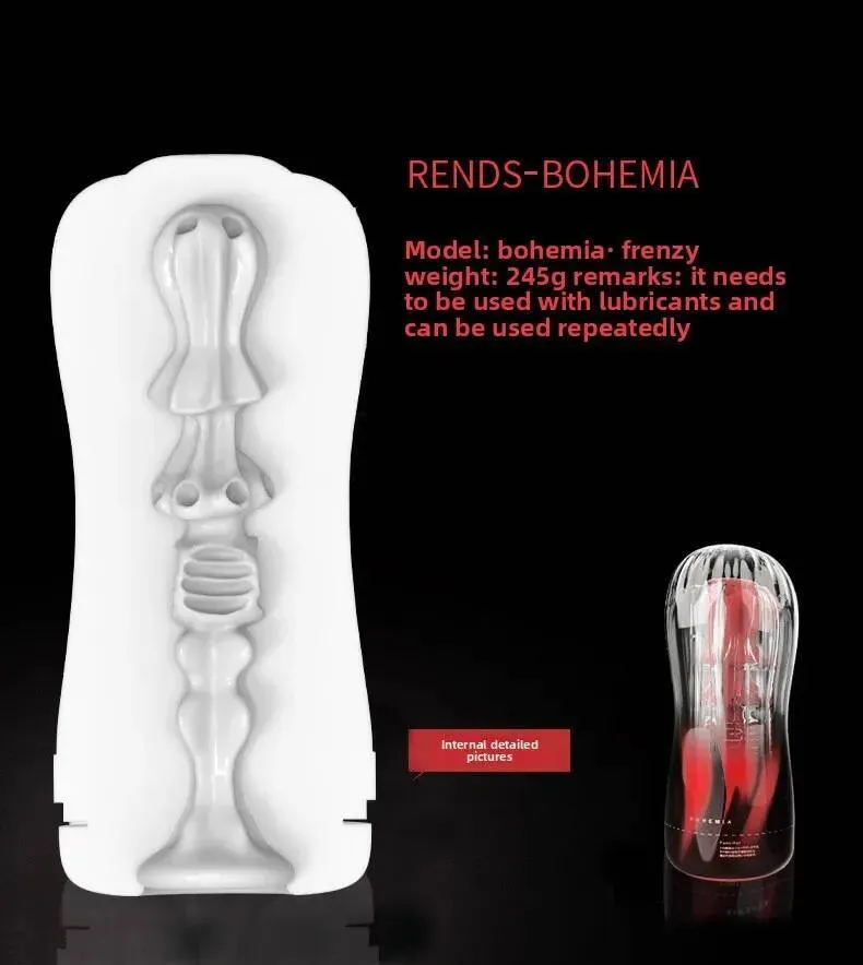 Männlicher Masturbator Real für Männer Vakuumtasche Ausdauertraining Transparente Masturbationstasse Sexspielzeug für Erwachsene_voghion.com