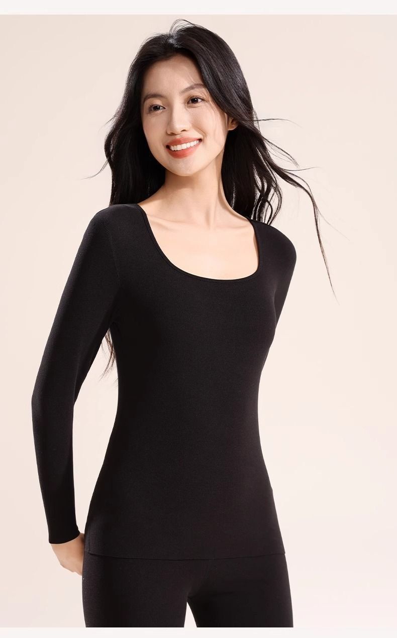 Cat People Ski Quick-Dry Thermal Underwear Women's Set Autumn Winter Fleece Lined Thickened Seamless Base Layer Top And_voghion.com