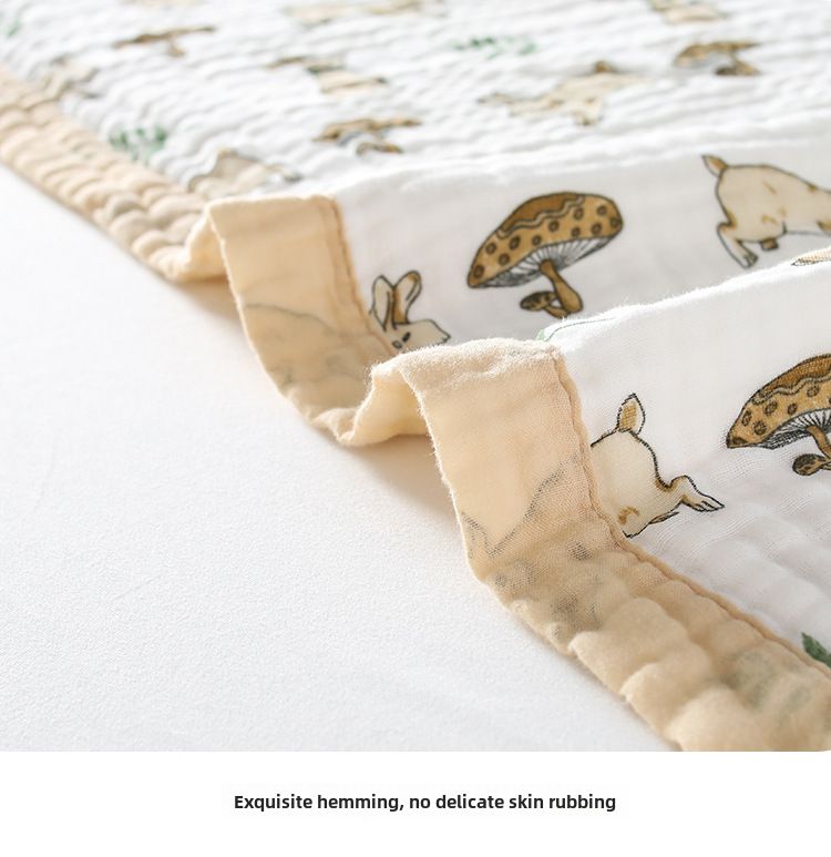 Baby Quilt Cotton Six-Layer Gauze Bath Towel Newborn Aa Class Single Bag Towel Blanket for Newborn Baby_voghion.com