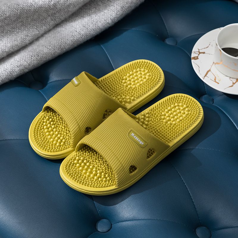 Massage zu Hause, Fußakupunkturpunkte Baden, Anti-Rutsch-Fingerdruckbrett, Coole Hausschuhe für Herrenhotels, Sommer-PVC_voghion.com