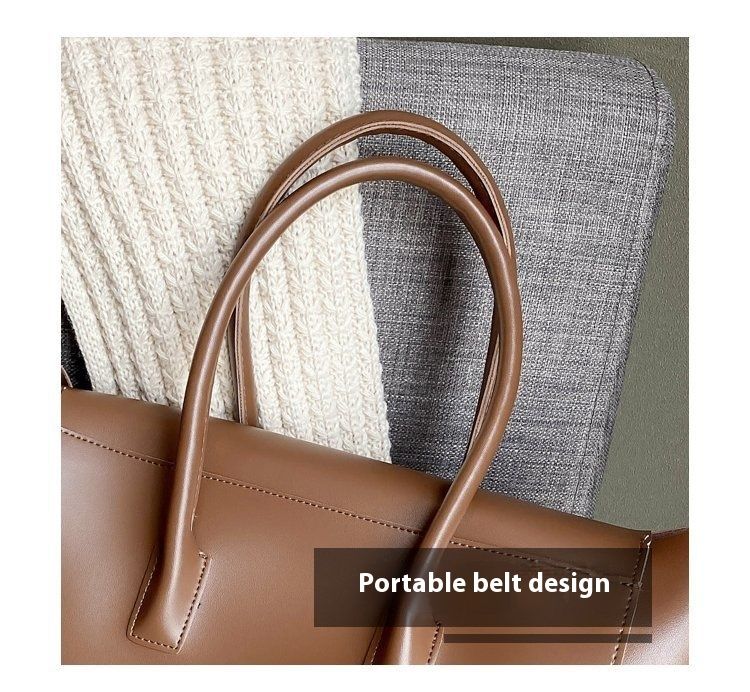 Large capacity for women's commuting tote new high-end feel, versatile handheld shoulder bag, large bag_voghion.com