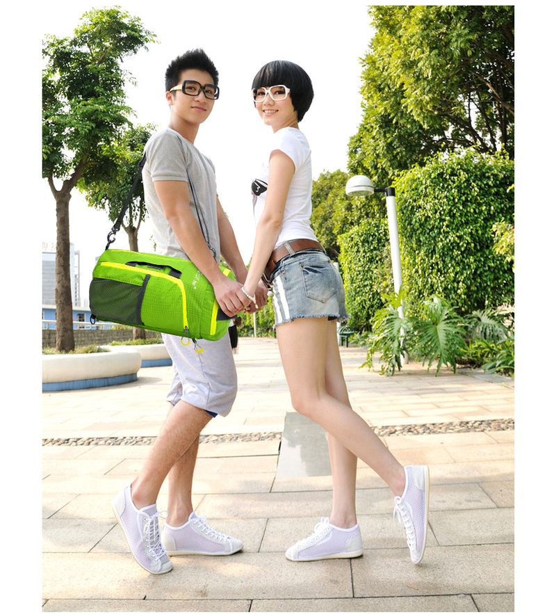 Zaino fitness pieghevole da viaggio impermeabile multifunzionale, borsa sportiva da uomo e da donna, borsa a tracolla diagonale portatile_voghion.com